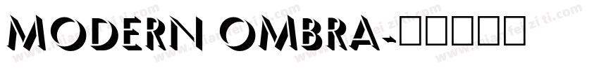 Modern Ombra字体转换
